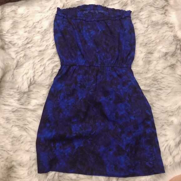 Urban Outfitters Staring at Stars sleeveless strapless purple blue tie dye dress - Picture 8 of 8